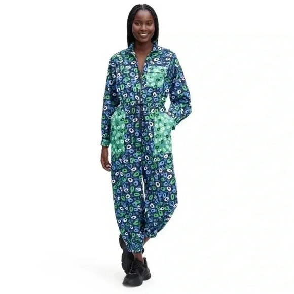 NWOT Women's Nylon Jazz Dot Green Sports
Jumpsuit - DVF for Target XS - Picture 8 of 9